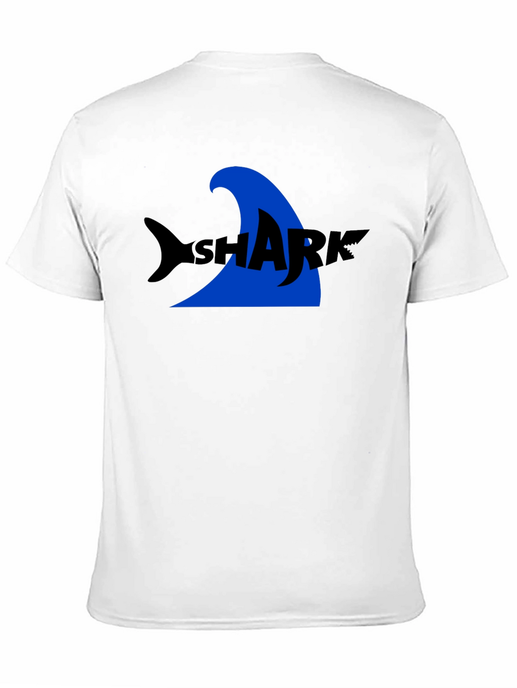Shark Graphic Tee - Black Cotton T-Shirt