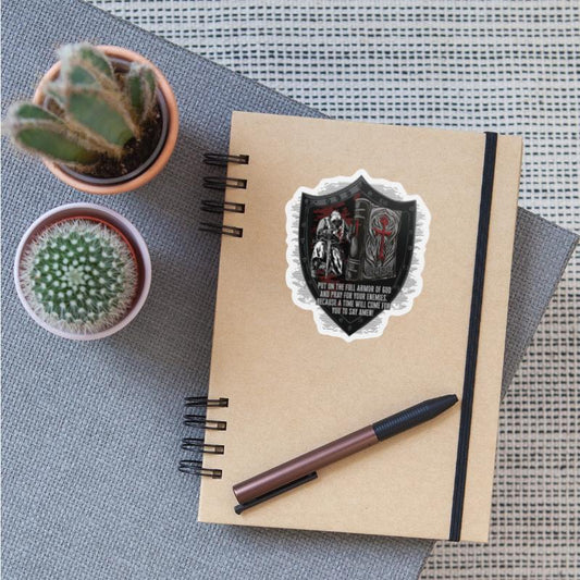 Knight In Prayer Amen Shield