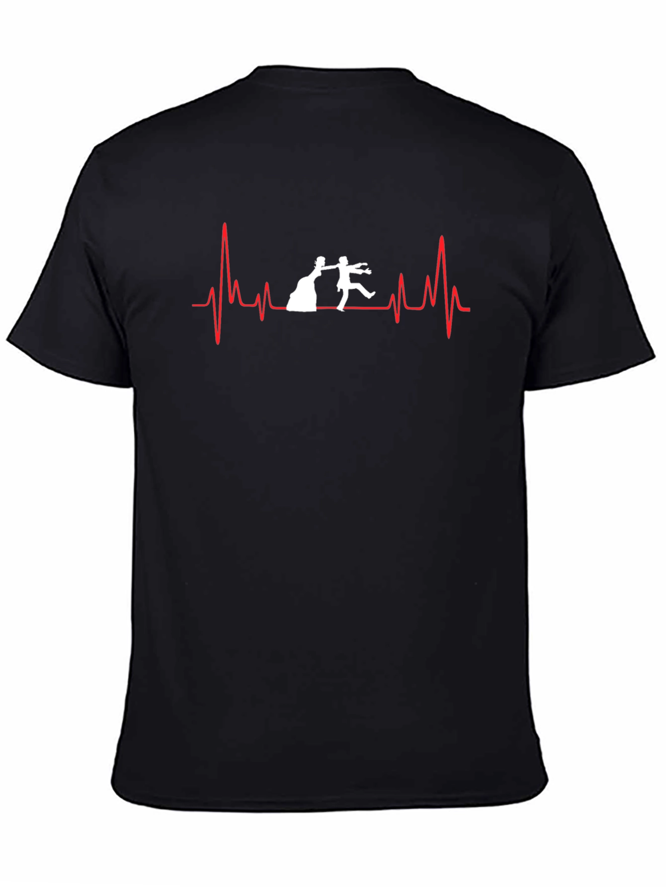 Bride & Groom Heartbeat T-Shirt - Wedding Day