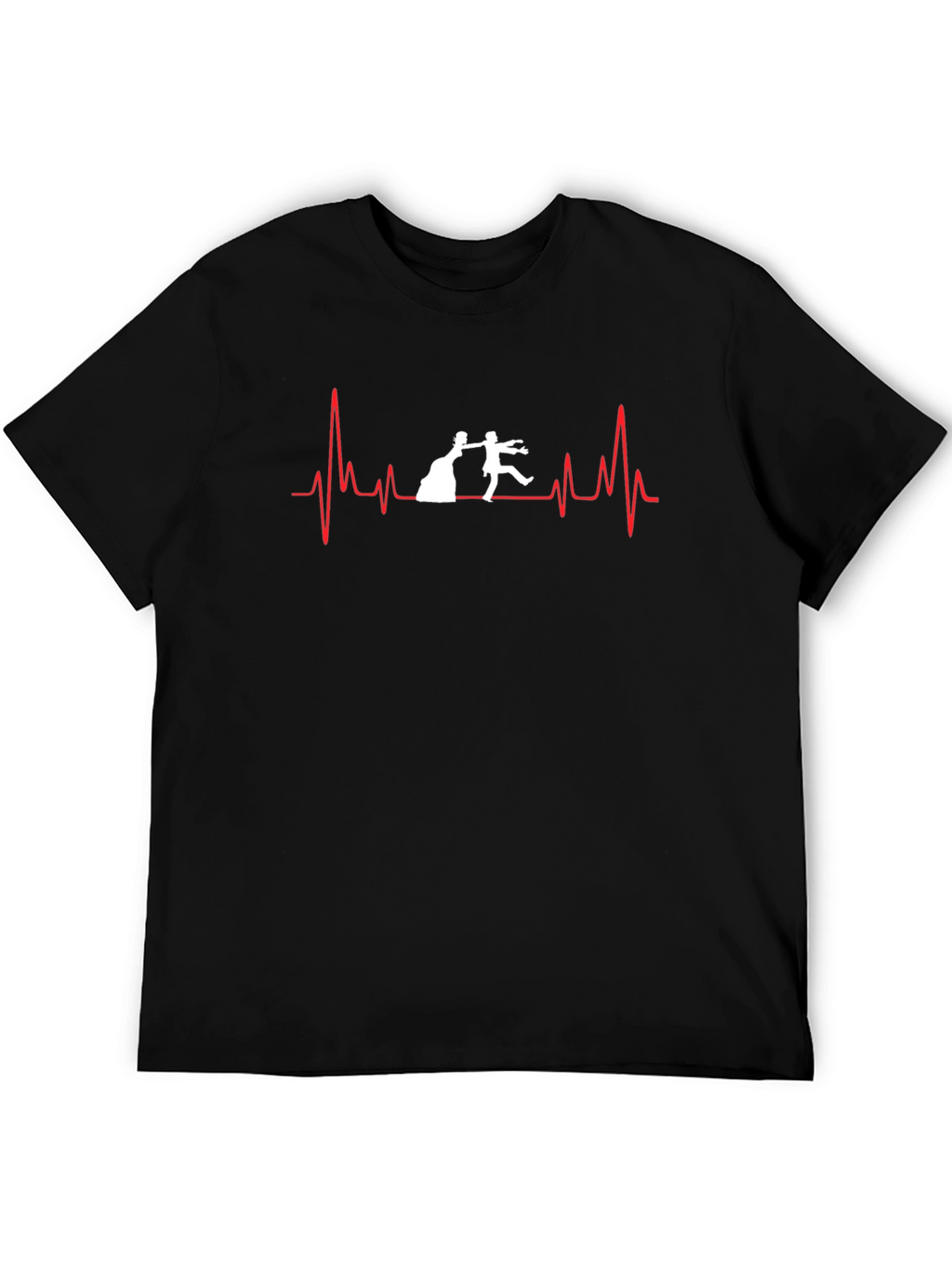 Bride & Groom Heartbeat T-Shirt - Wedding Day