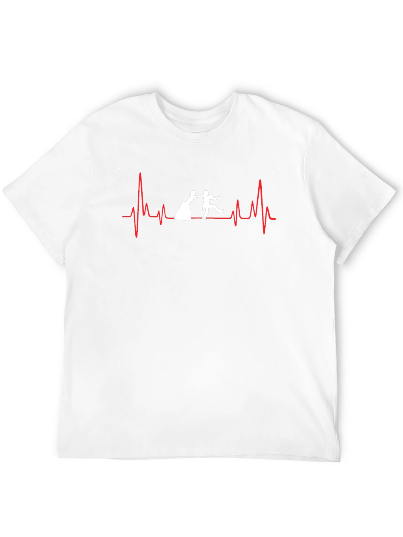 Bride & Groom Heartbeat T-Shirt - Wedding Day
