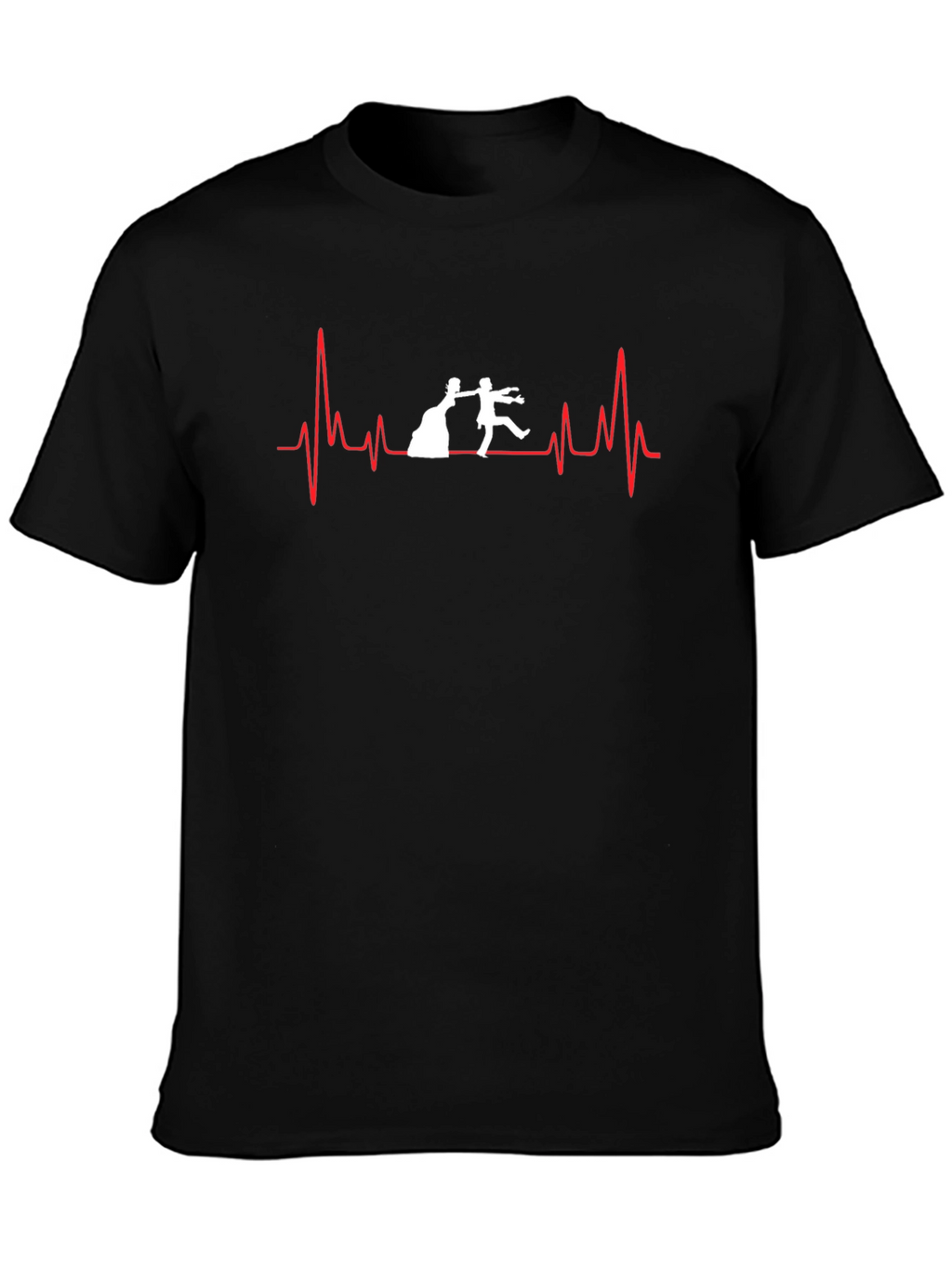 Bride & Groom Heartbeat T-Shirt - Wedding Day