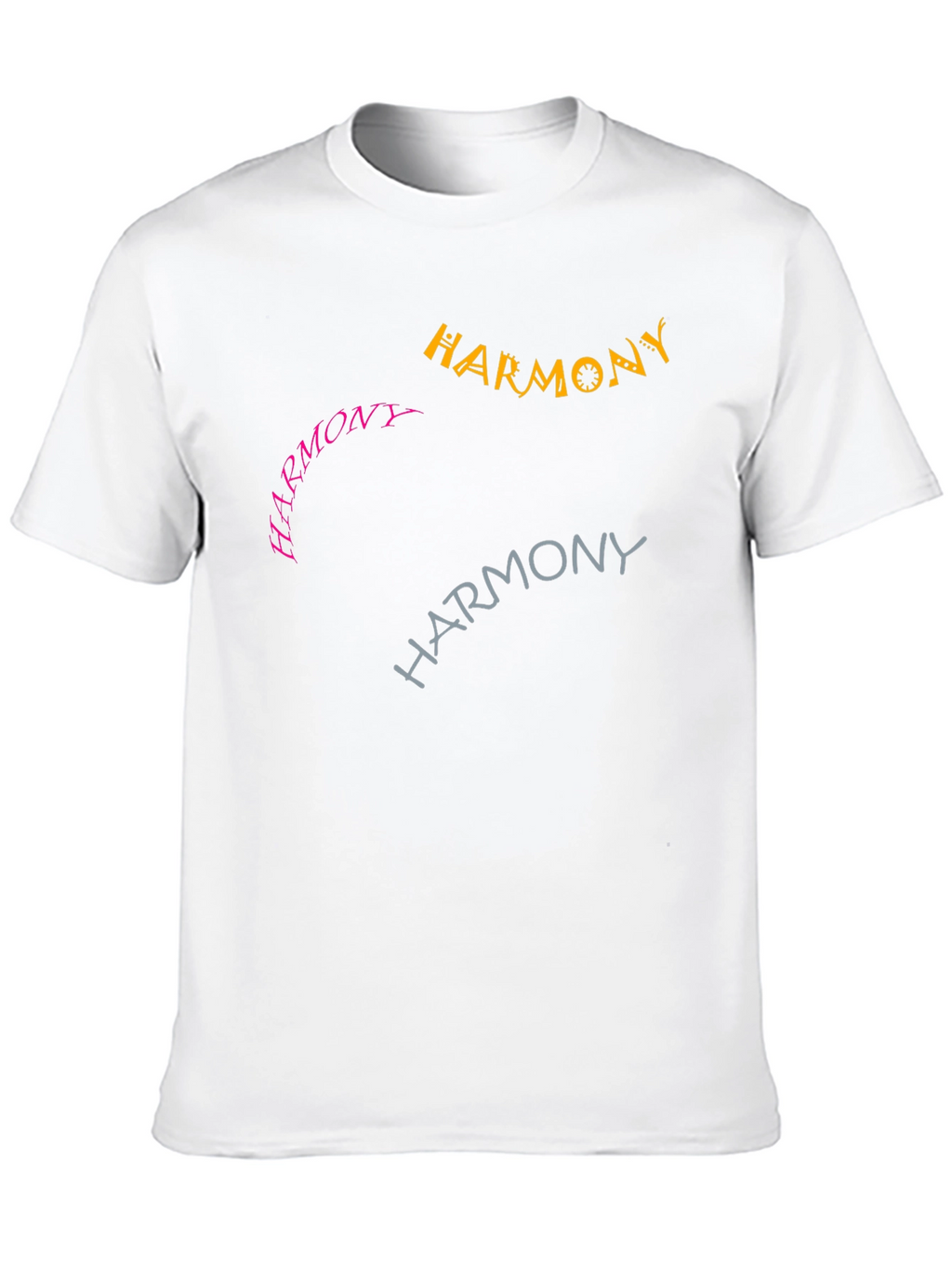 Harmony Tee - Graphic Design Black T-Shirt