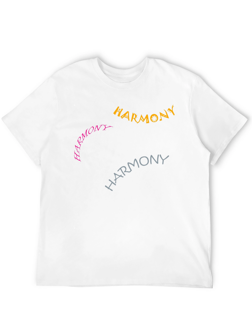Harmony Tee - Graphic Design Black T-Shirt