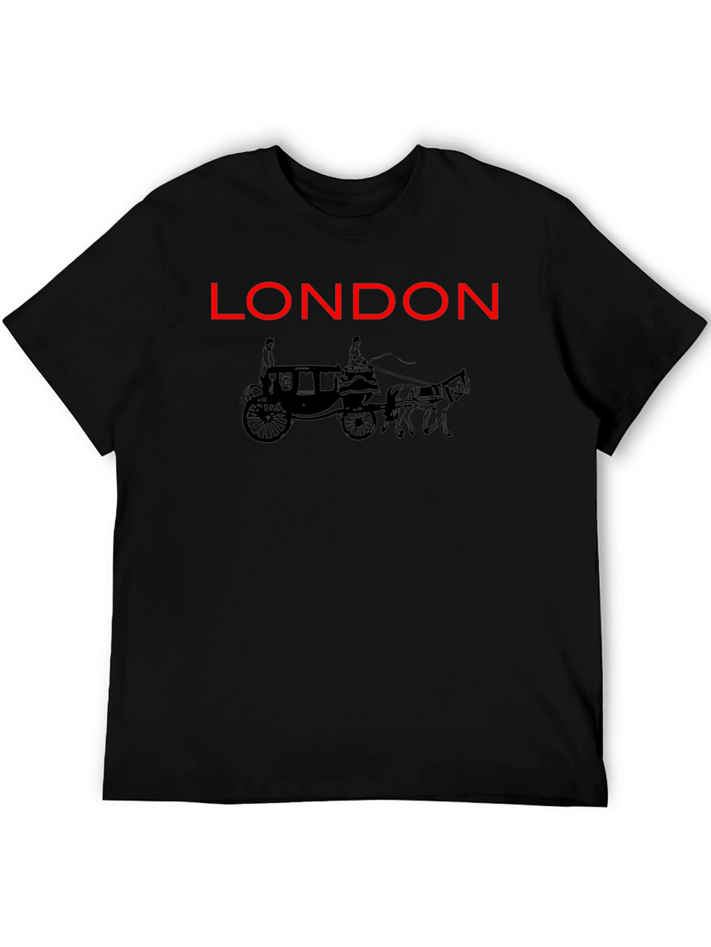 London Carriage Graphic Tee - Black