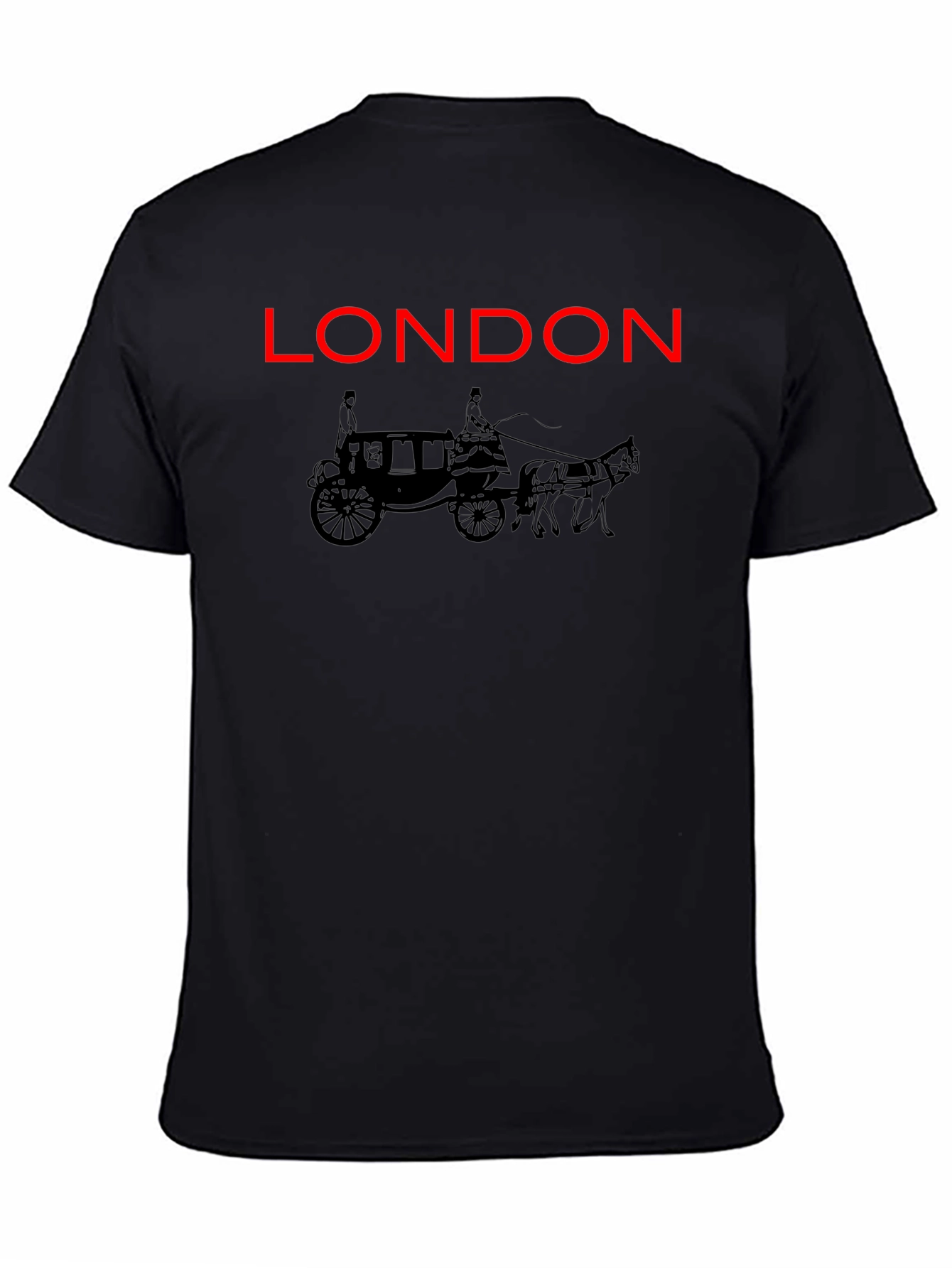 London Carriage Graphic Tee - Black