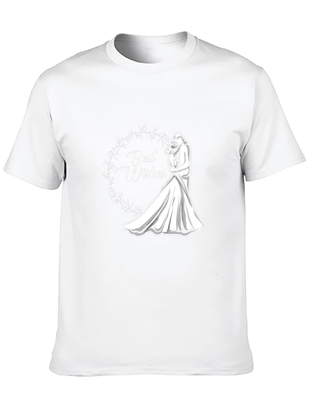 Best Wishes Wedding T-Shirt - Black