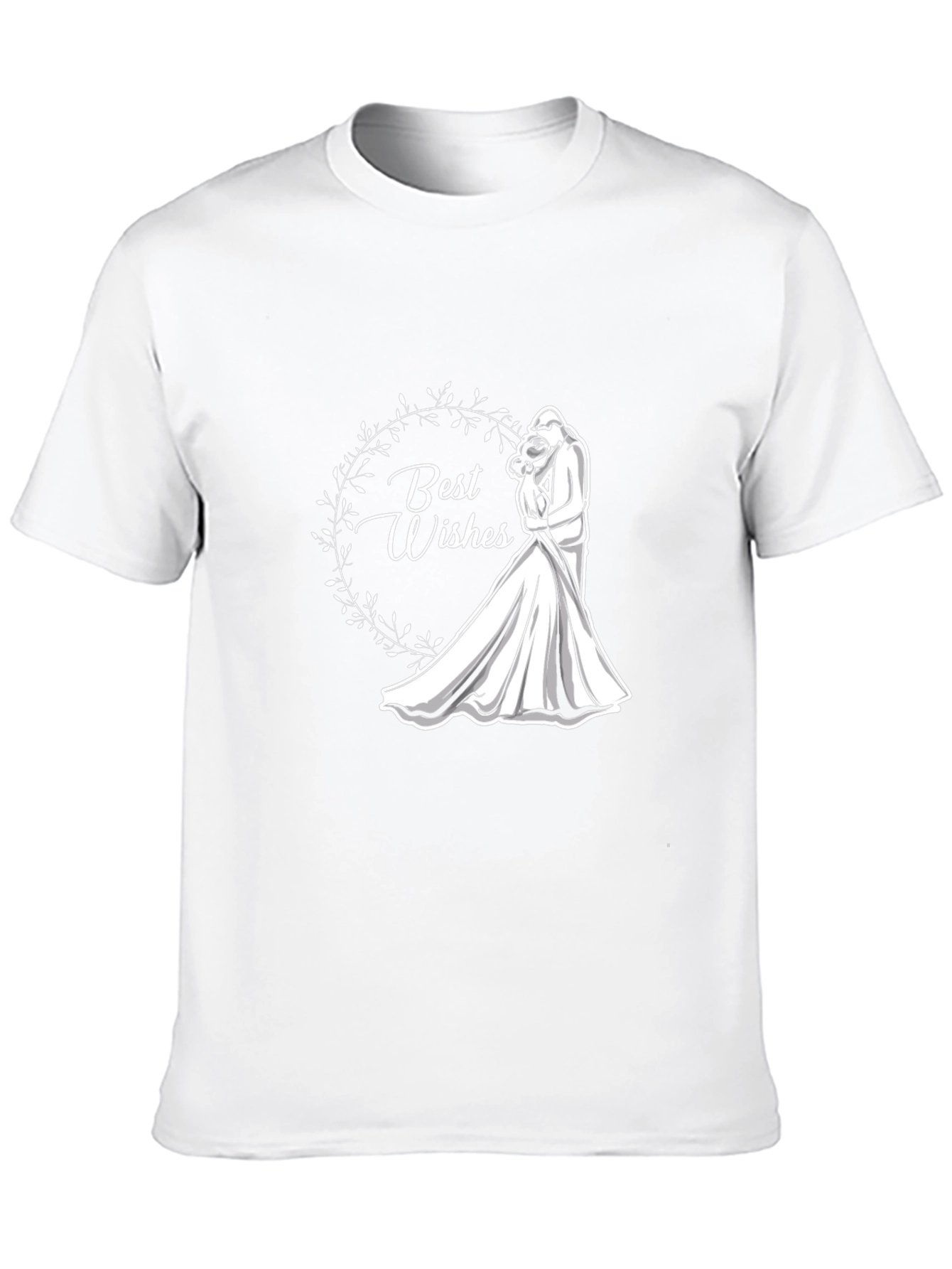 Best Wishes Wedding T-Shirt - Black