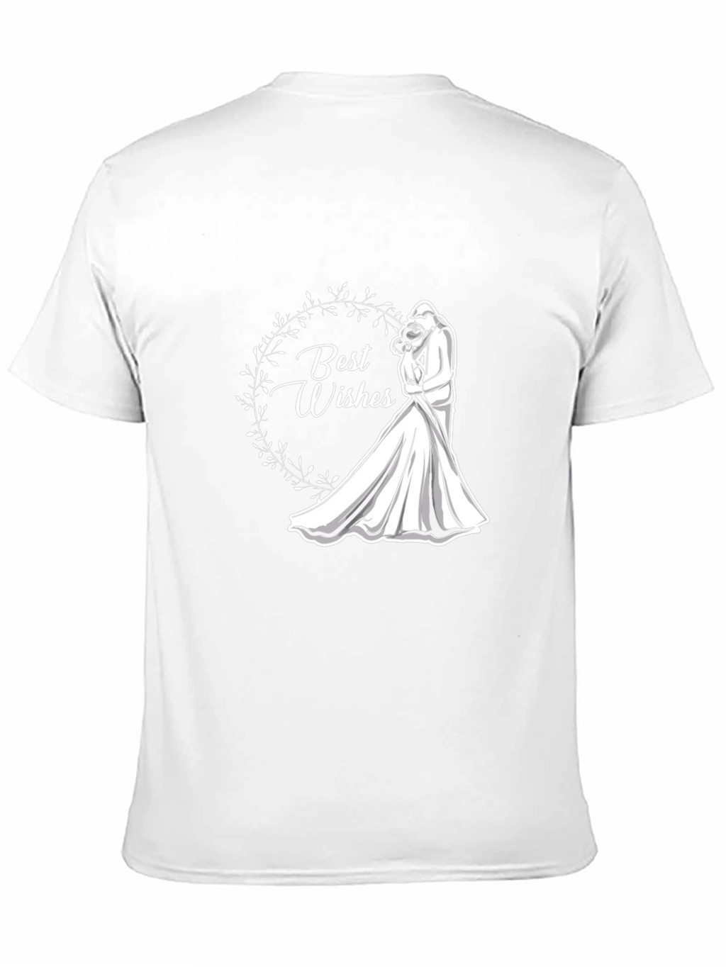 Best Wishes Wedding T-Shirt - Black