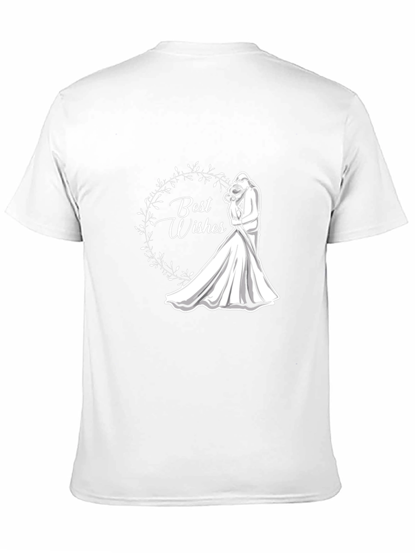 Best Wishes Wedding T-Shirt - Black