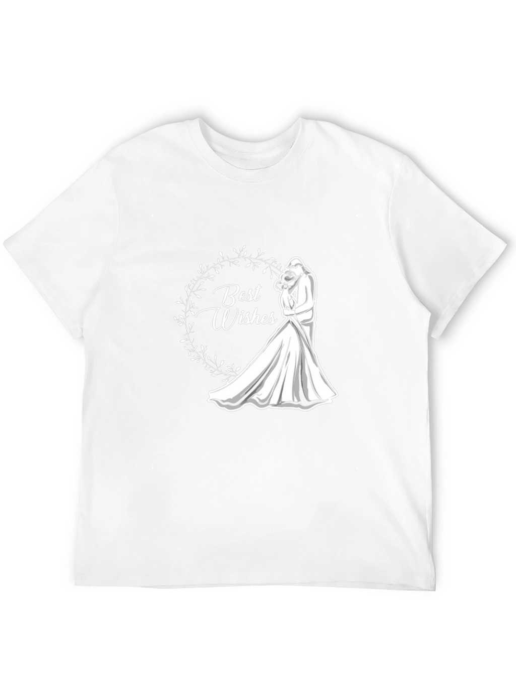 Best Wishes Wedding T-Shirt - Black