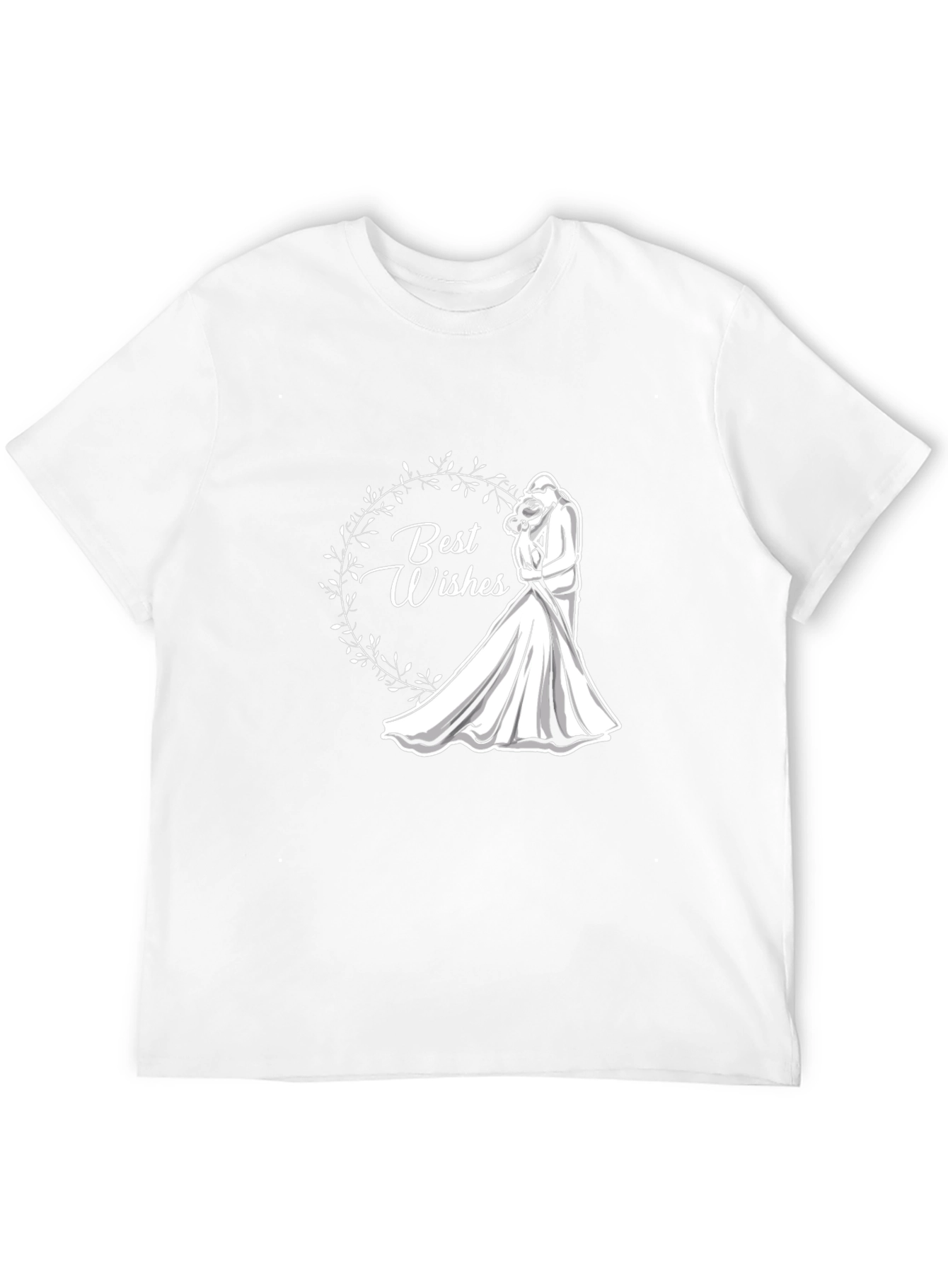 Best Wishes Wedding T-Shirt - Black