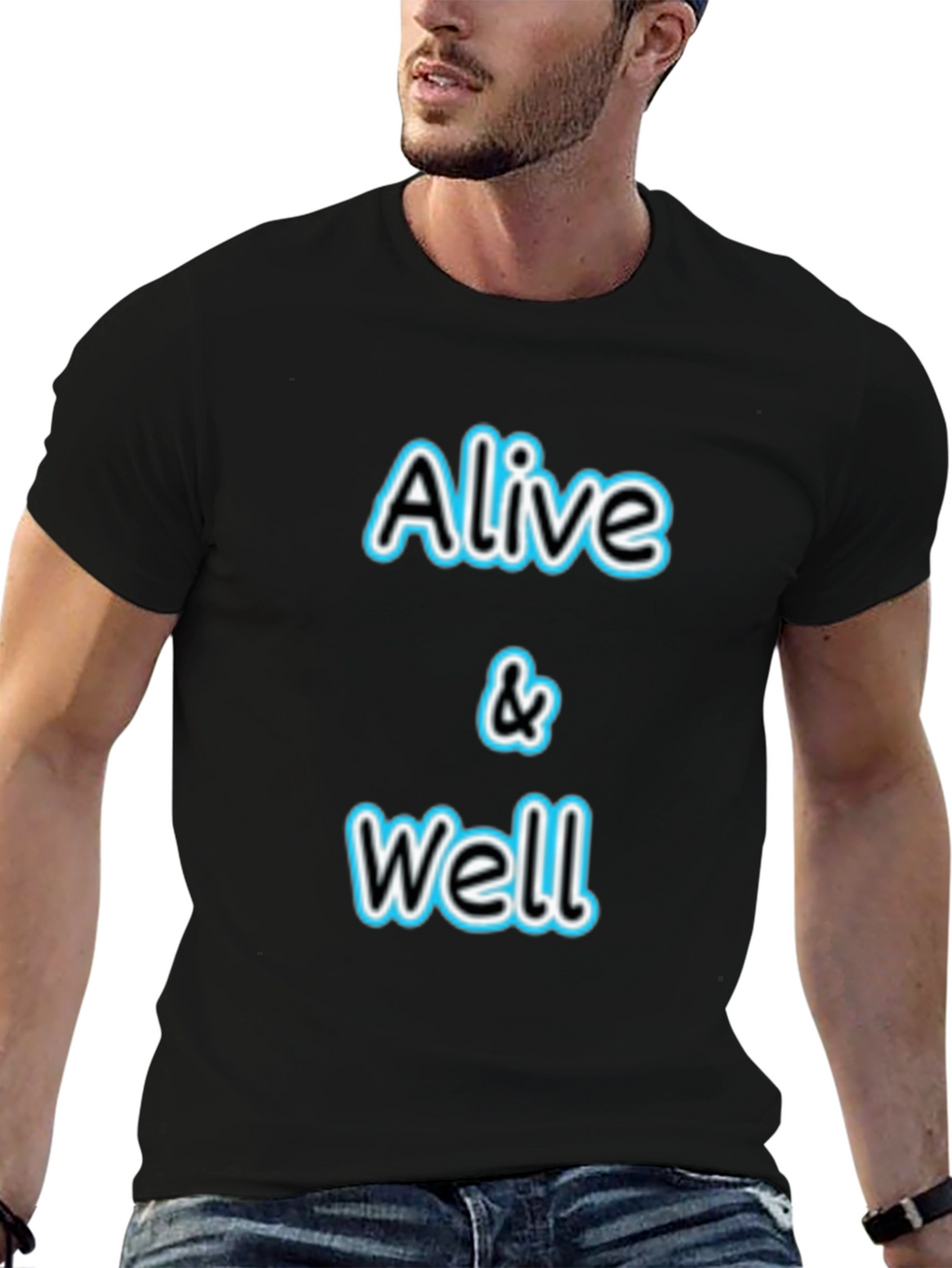 Alive & Well Graphic Black T-Shirt