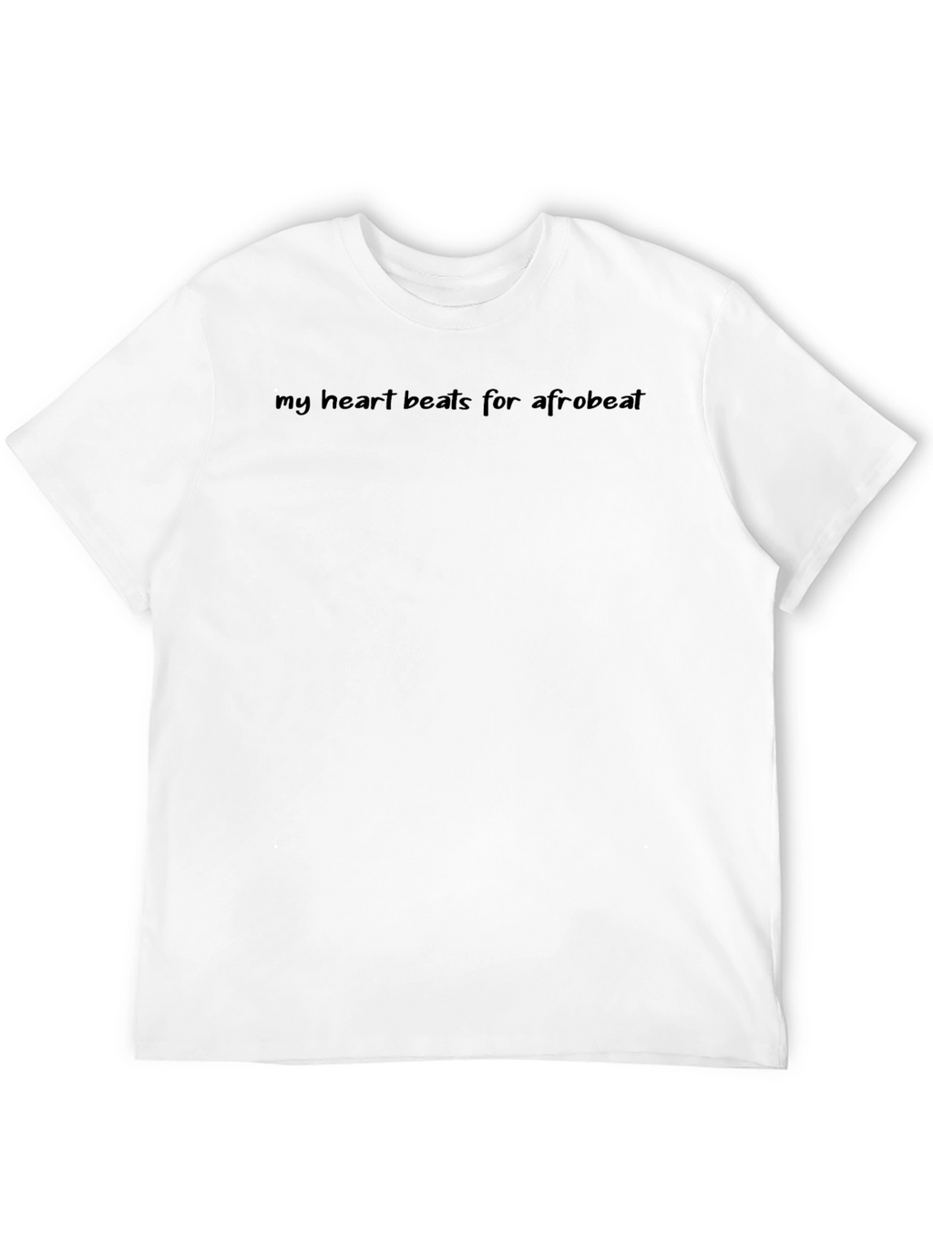 My Heart Beats for Afrobeat Black T-Shirt