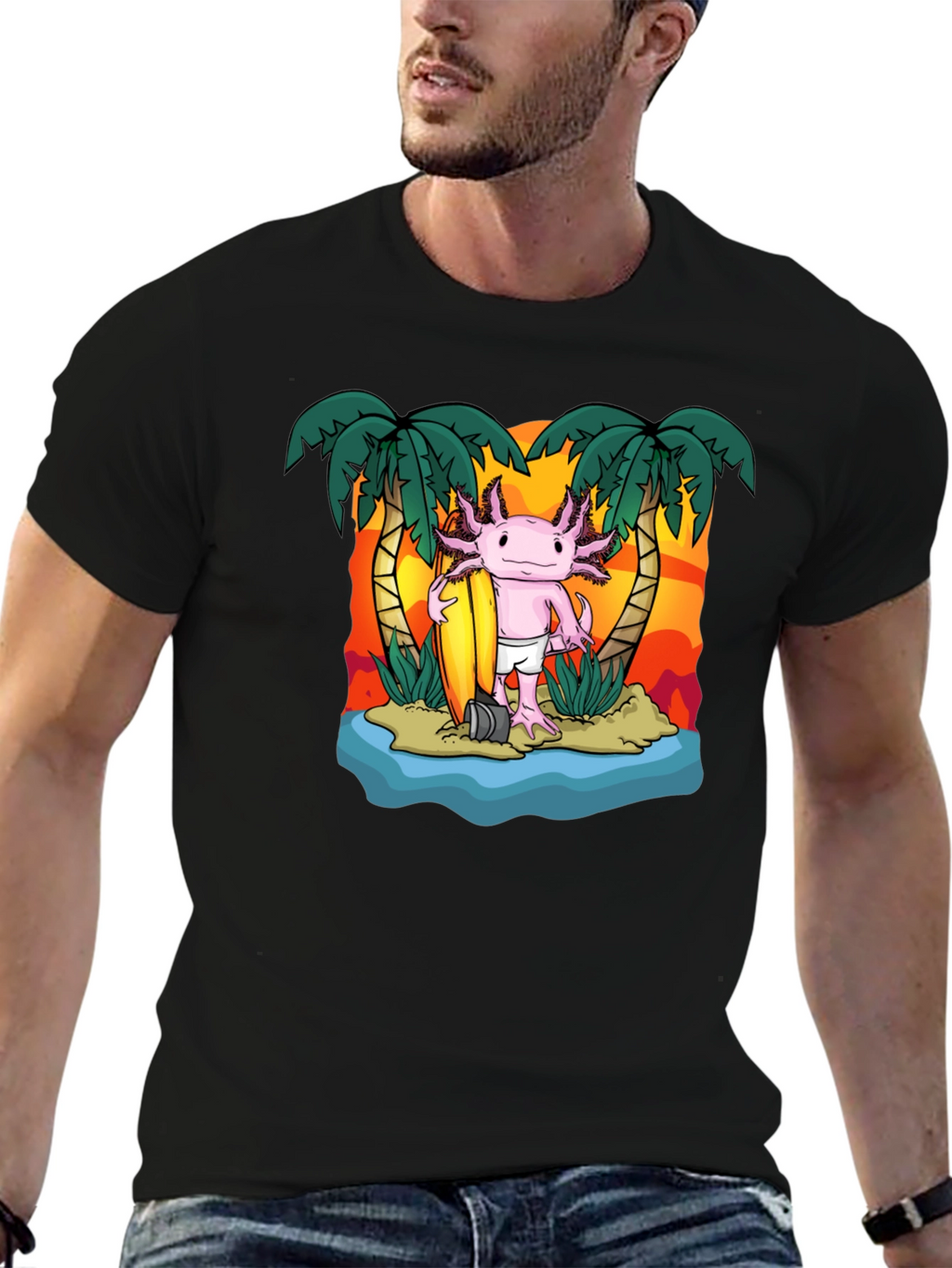 Axolotl Surfer T-Shirt