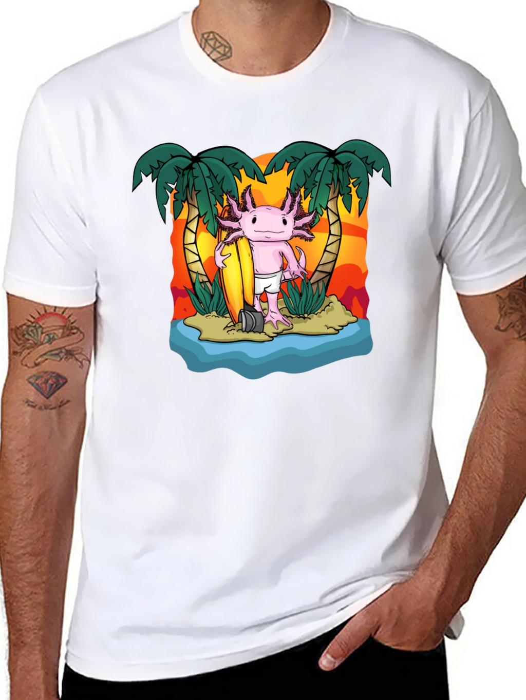 Axolotl Surfer T-Shirt