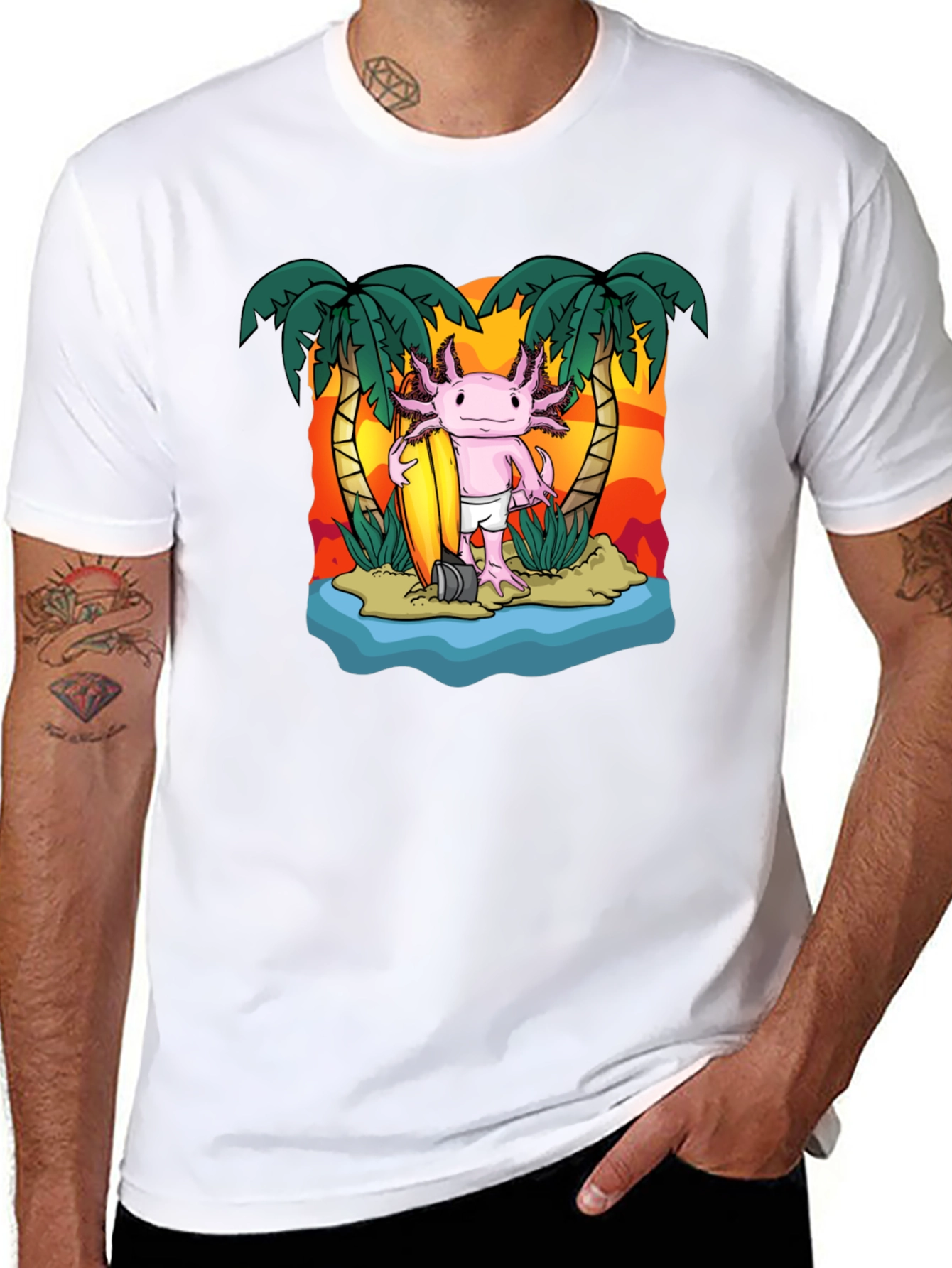 Axolotl Surfer T-Shirt