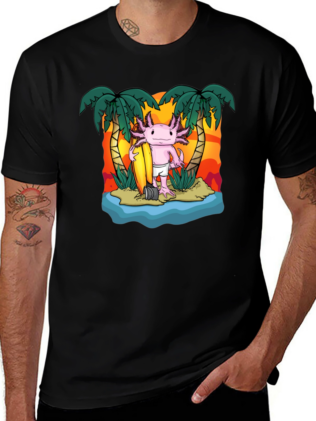 Axolotl Surfer T-Shirt