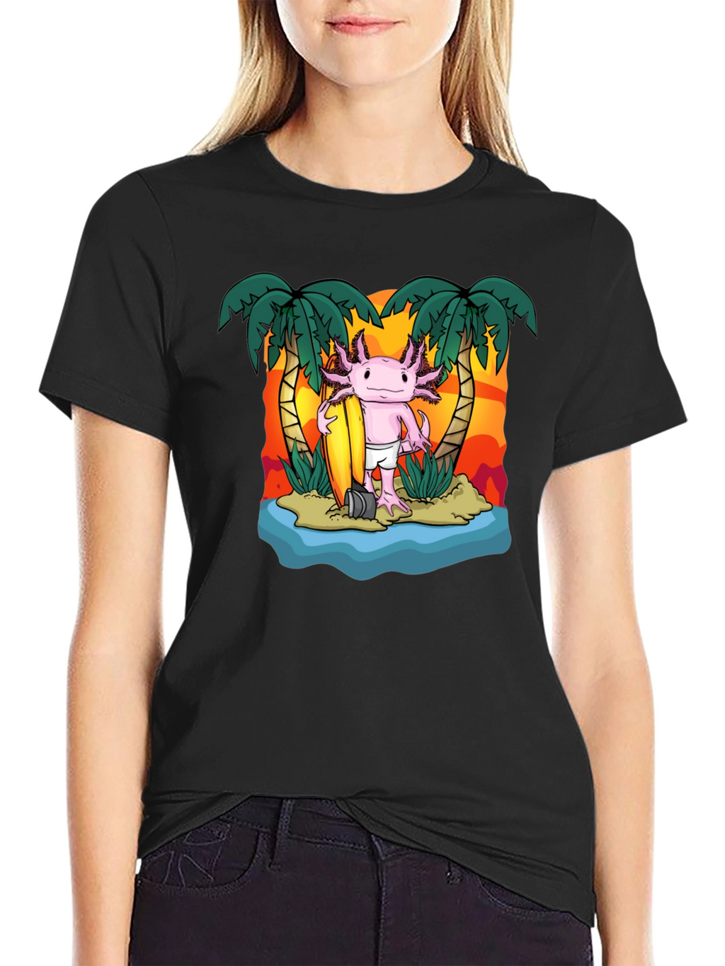 Axolotl Surfer T-Shirt