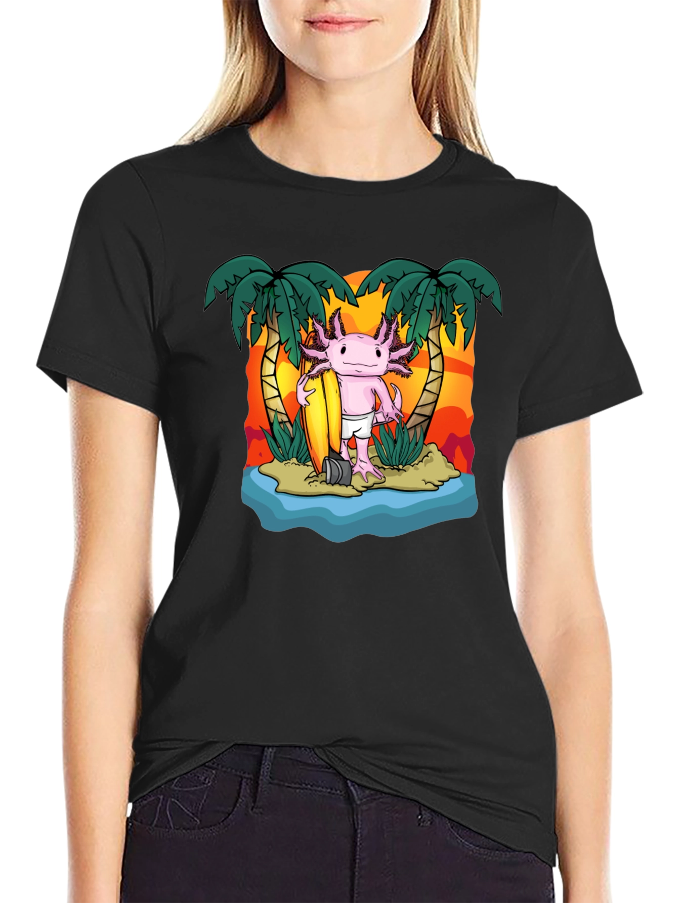 Axolotl Surfer T-Shirt