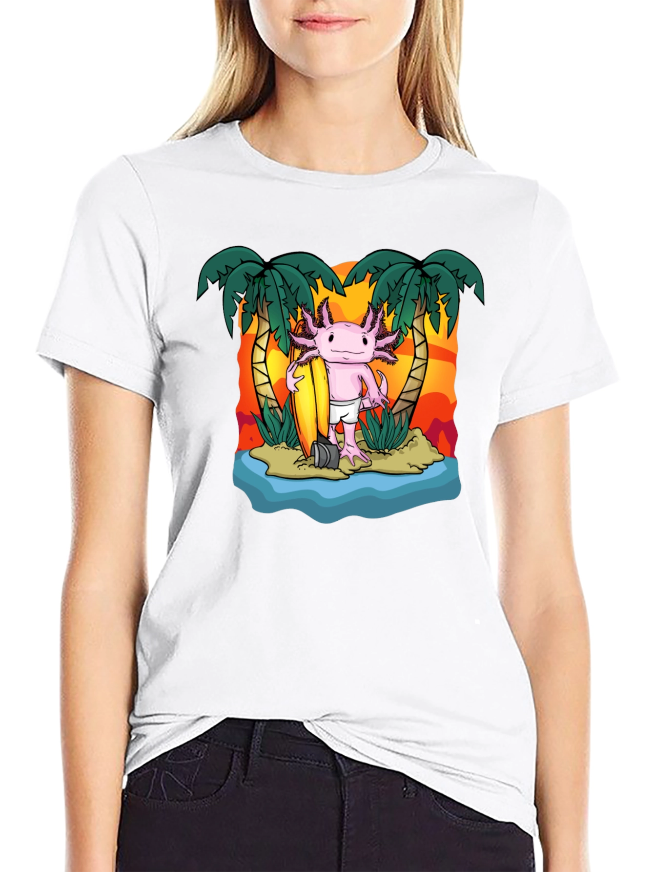 Axolotl Surfer T-Shirt