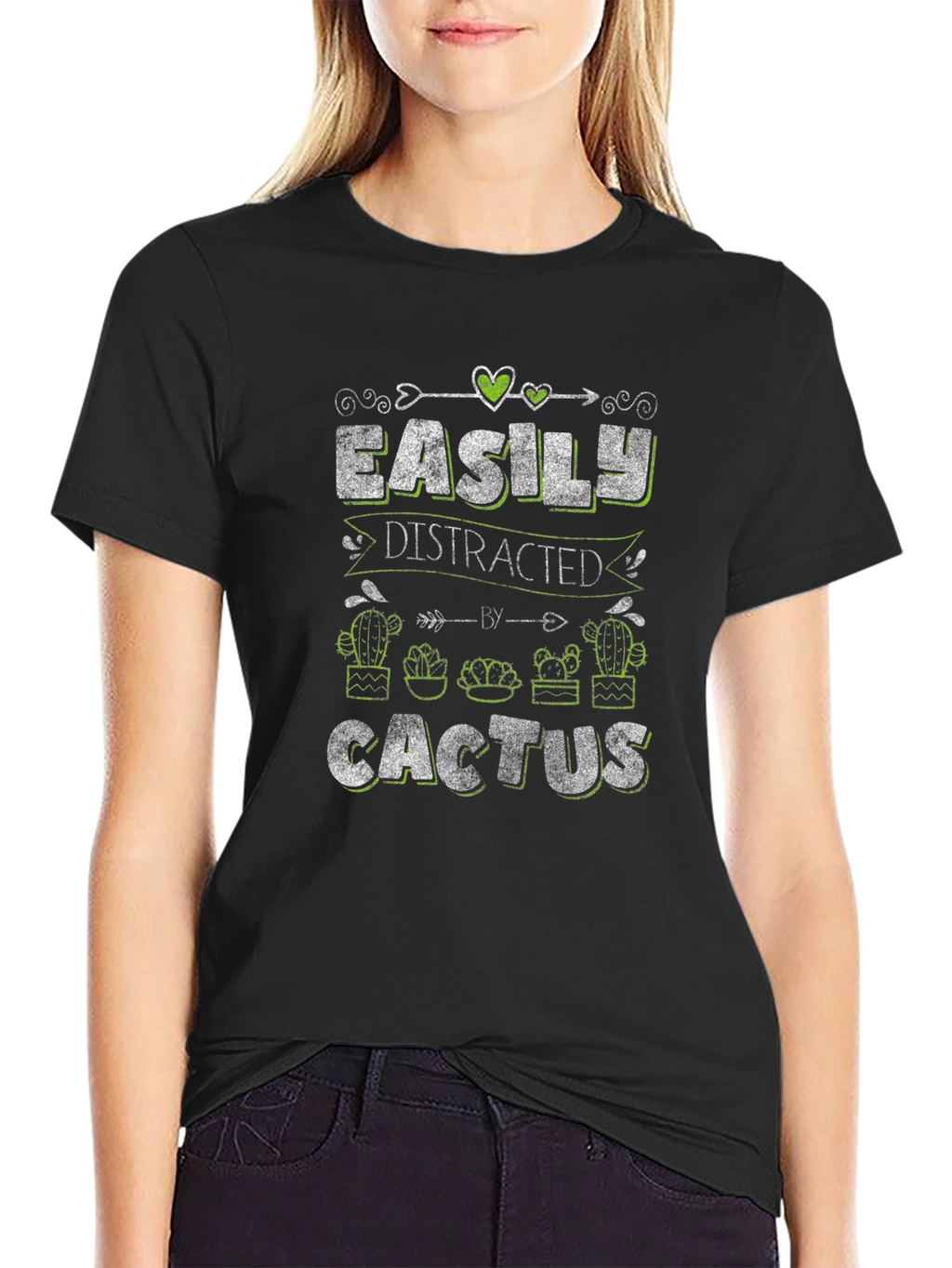 Easily Distracted by Cactus T-Shirt