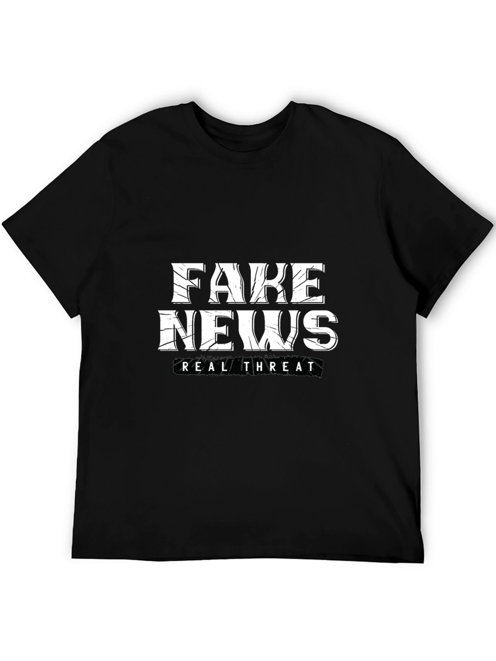 Fake News Real Threat Graphic Tee