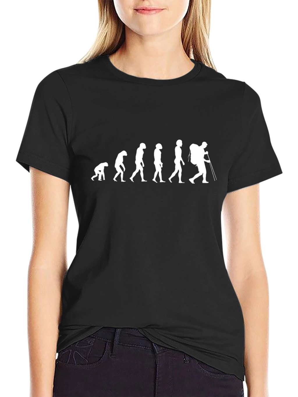 Evolution of a Hiker T-Shirt - Black