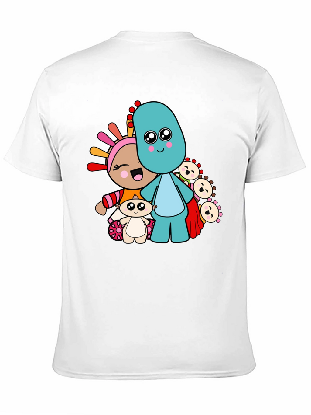 In the Night Garden Cartoon Character Black T-Shirt