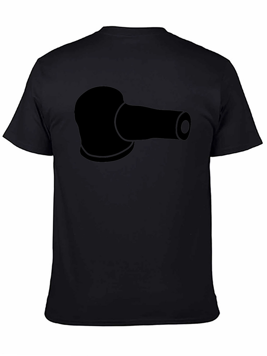 Black T-Shirt with Sanding Pad Design