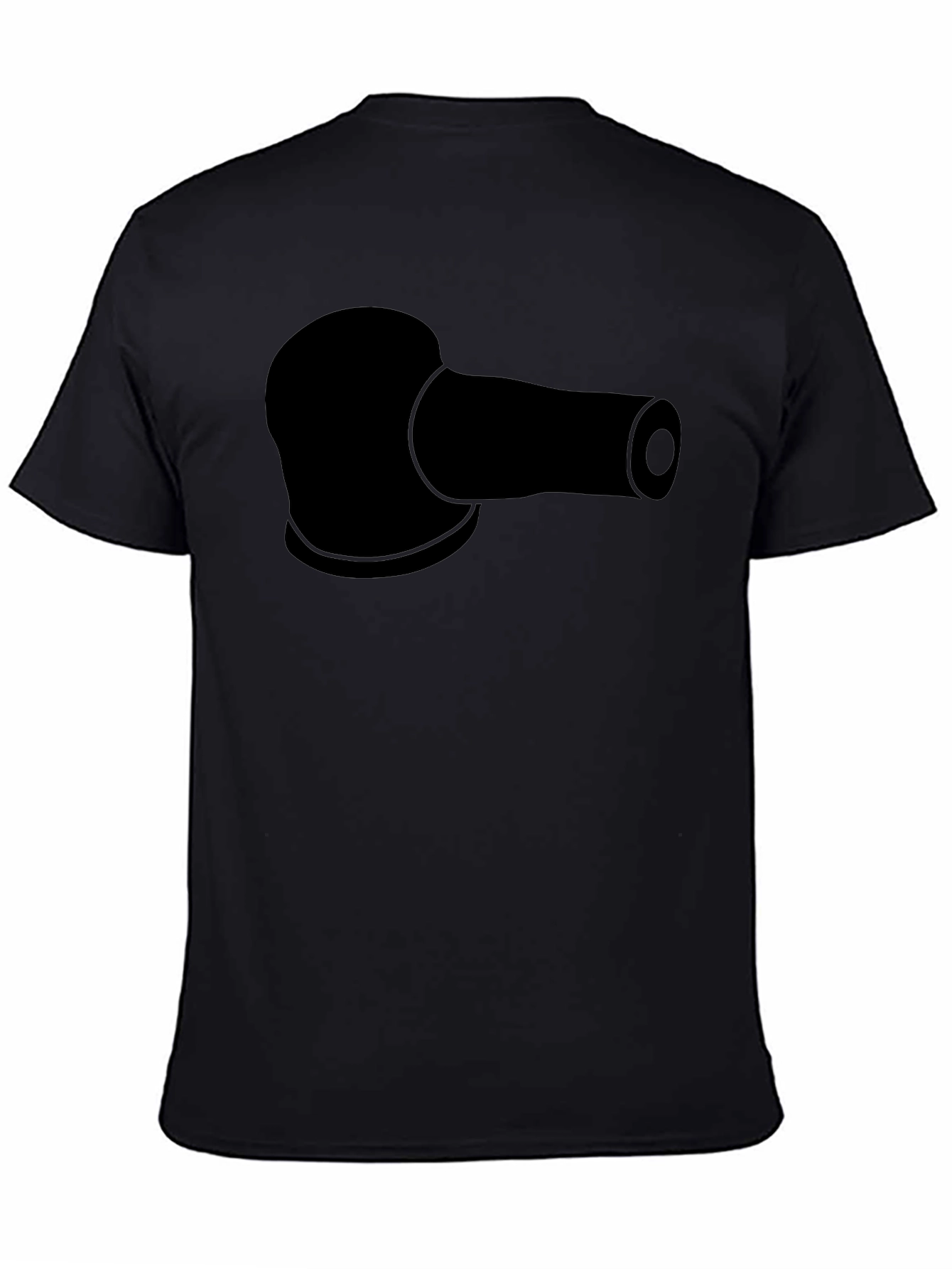 Black T-Shirt with Sanding Pad Design