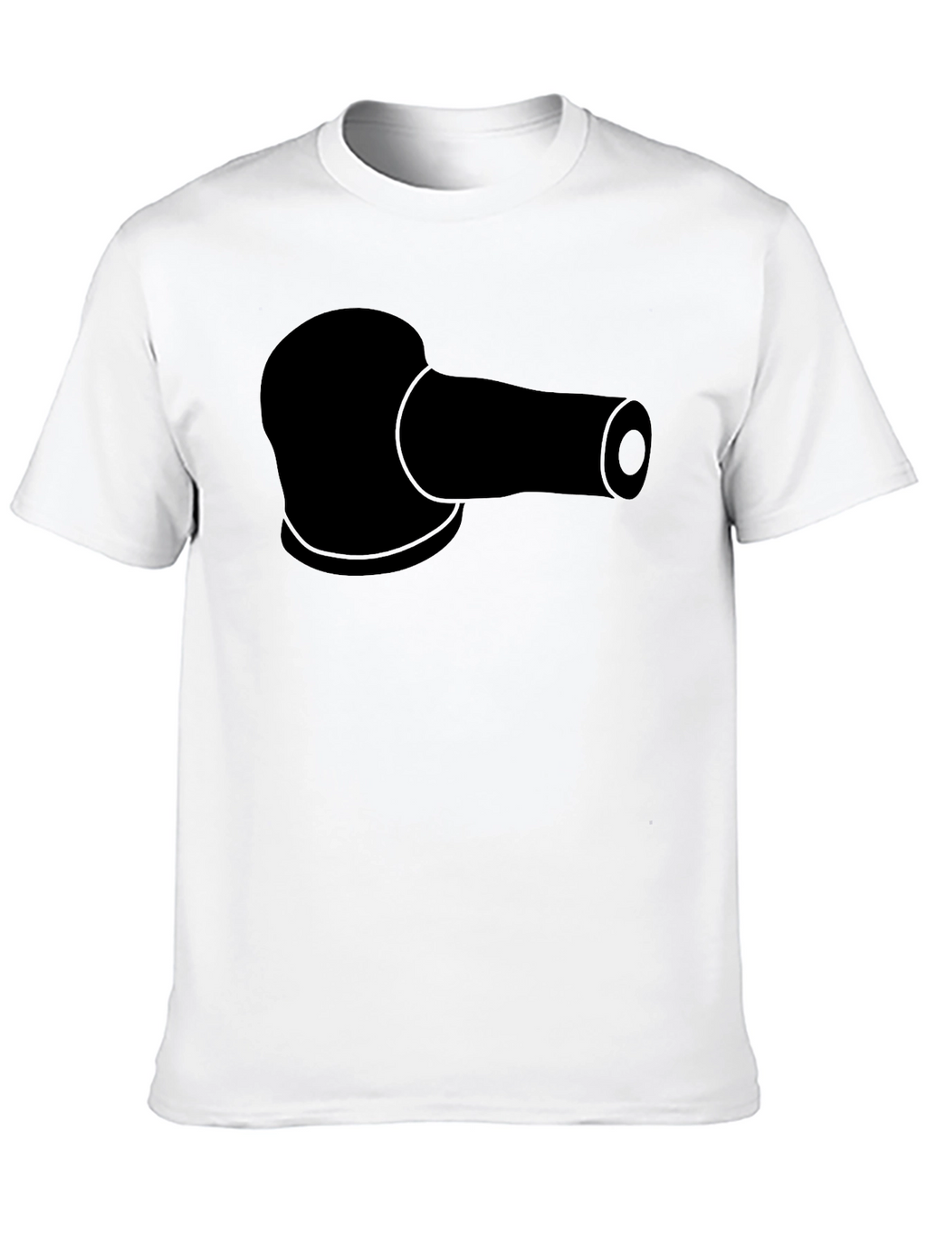 Black T-Shirt with Sanding Pad Design