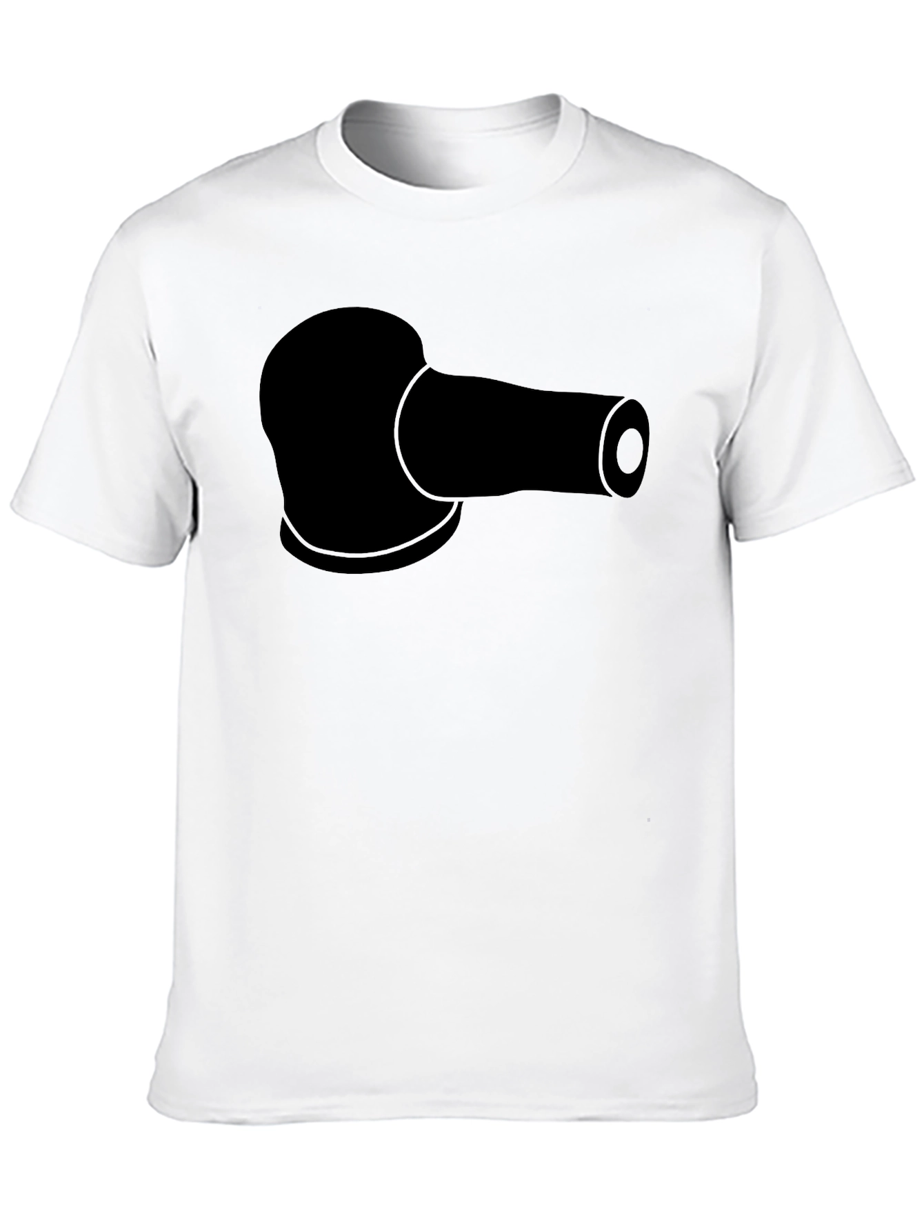 Black T-Shirt with Sanding Pad Design