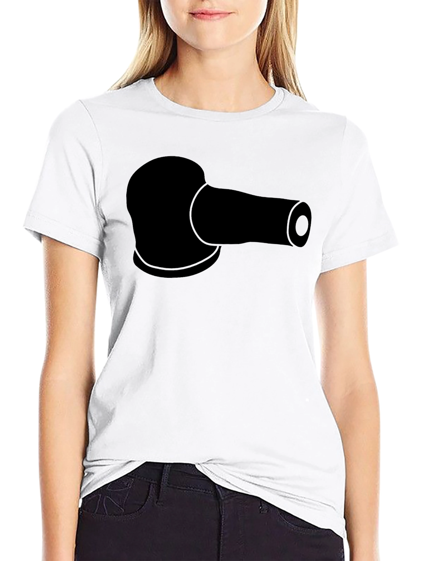 Black T-Shirt with Sanding Pad Design