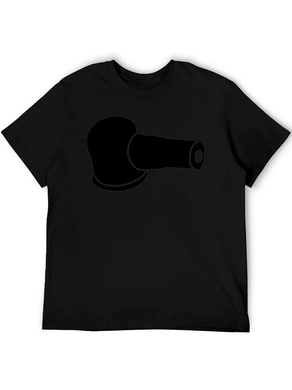 Black T-Shirt with Sanding Pad Design