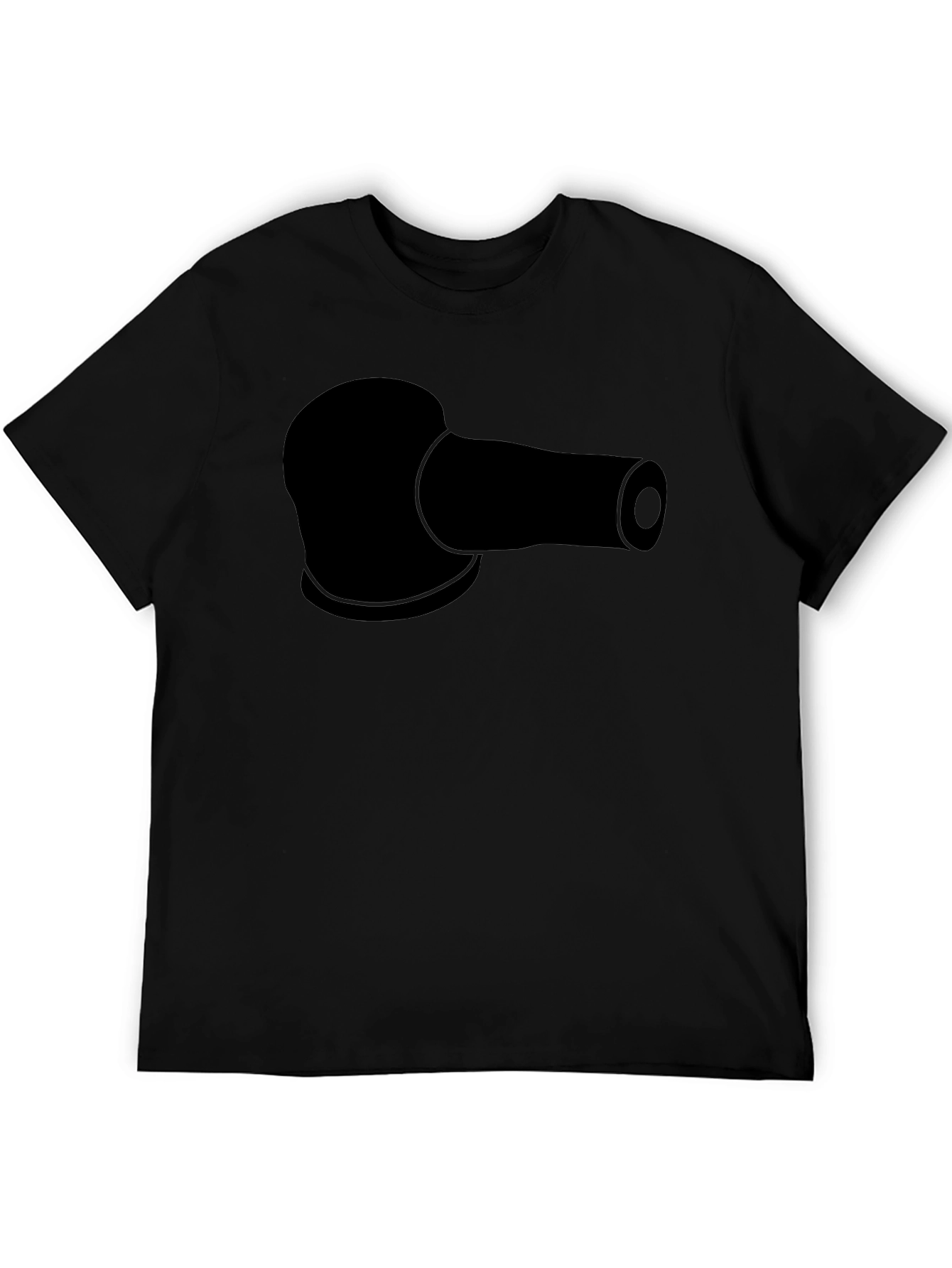 Black T-Shirt with Sanding Pad Design
