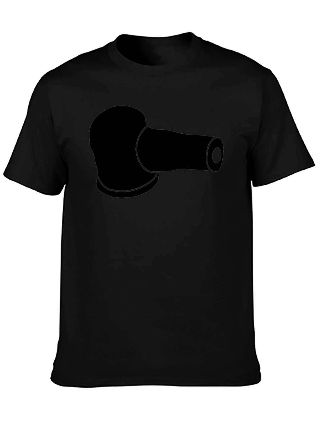 Black T-Shirt with Sanding Pad Design