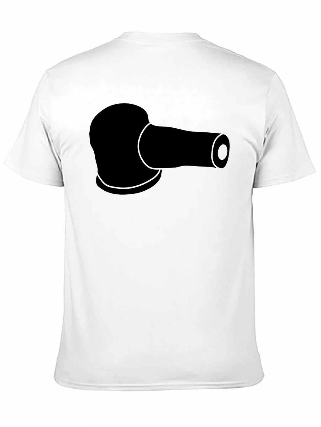 Black T-Shirt with Sanding Pad Design