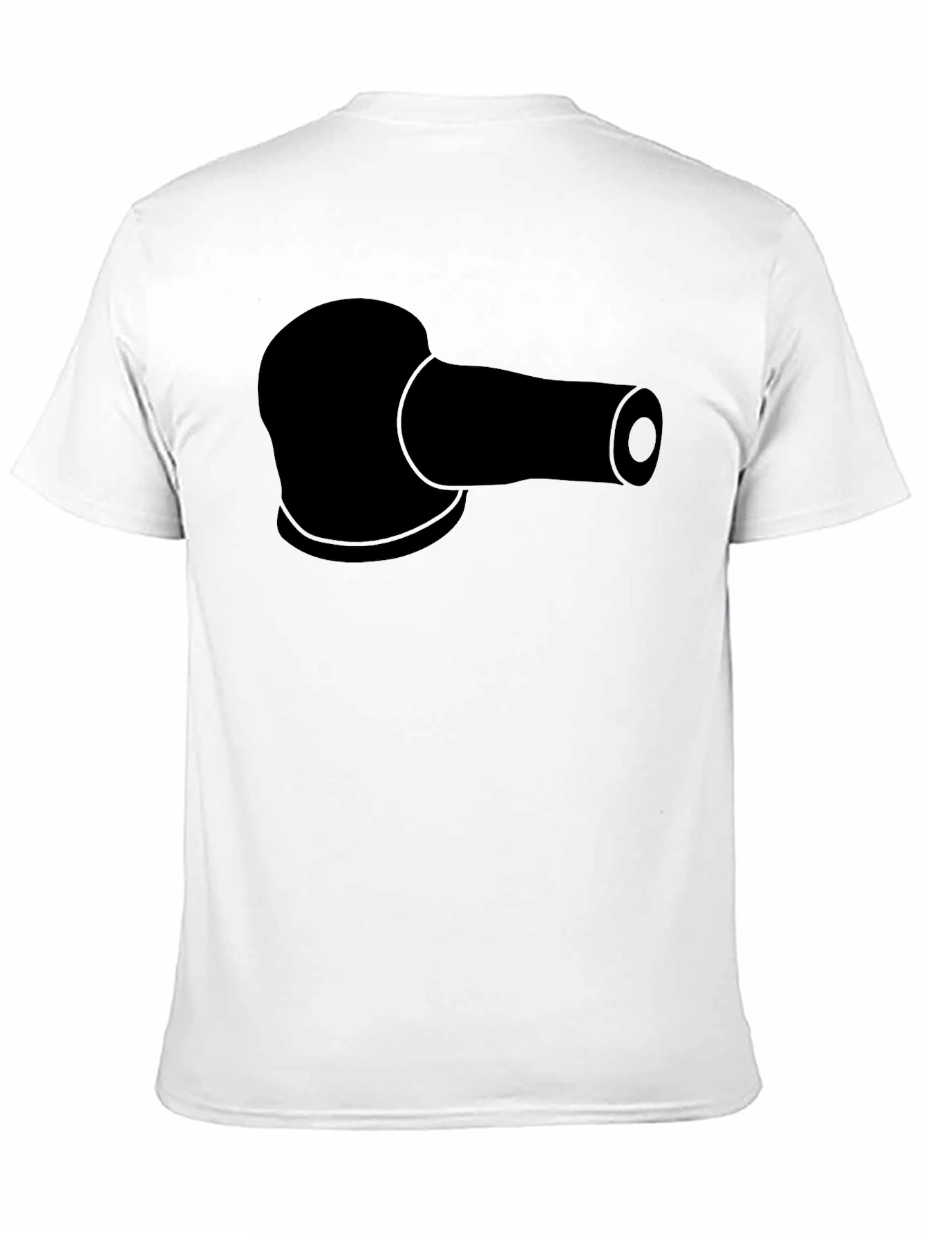 Black T-Shirt with Sanding Pad Design
