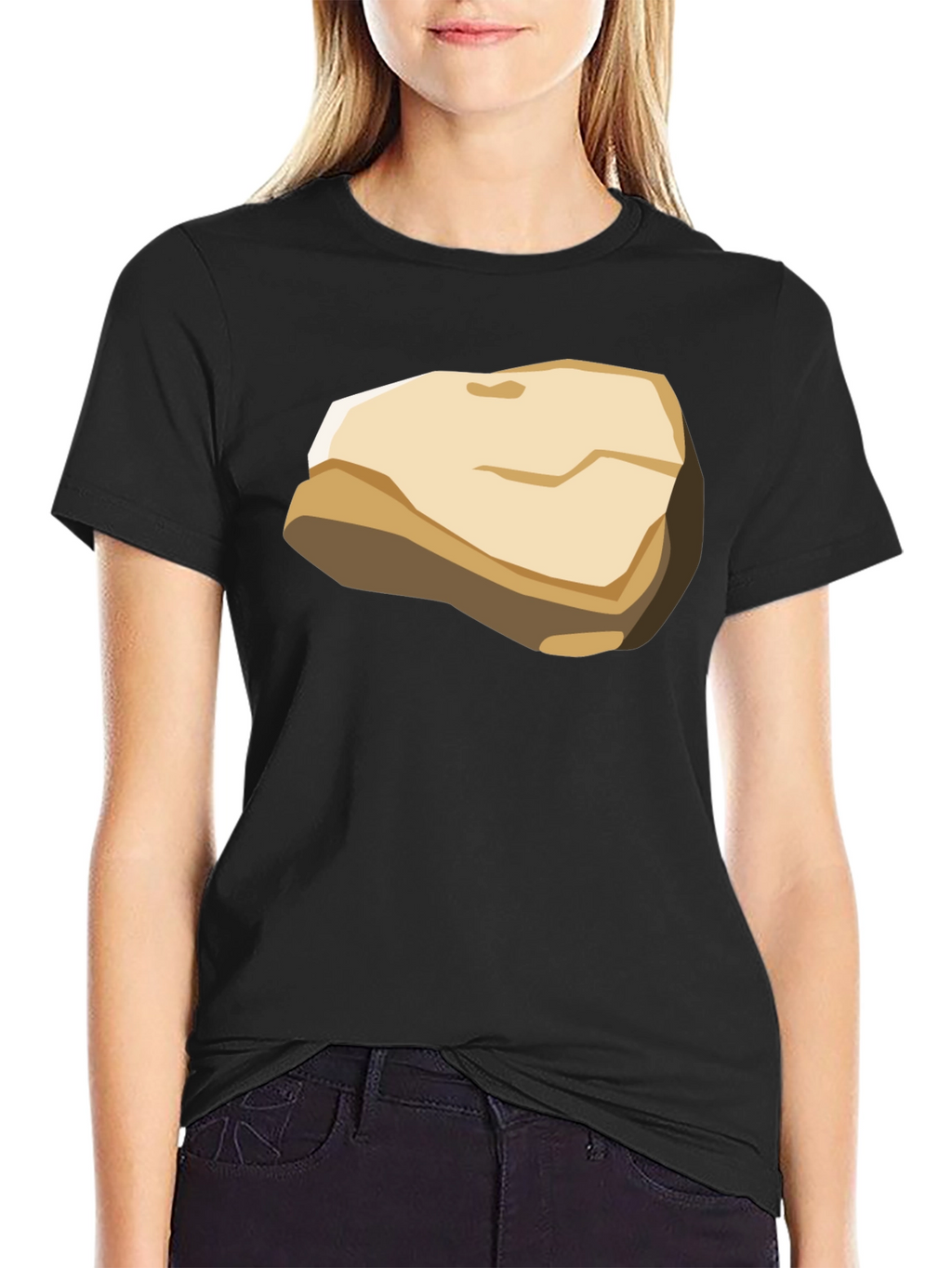 Cartoon Rock Graphic T-Shirt