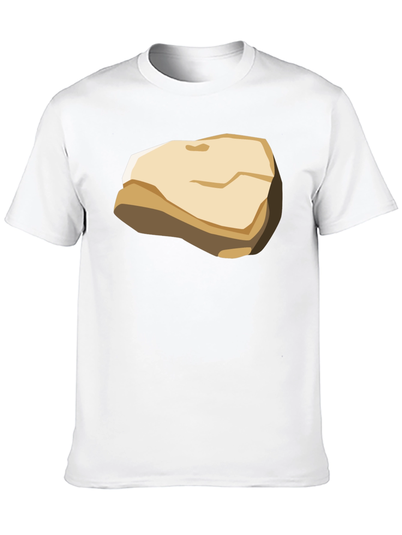 Cartoon Rock Graphic T-Shirt