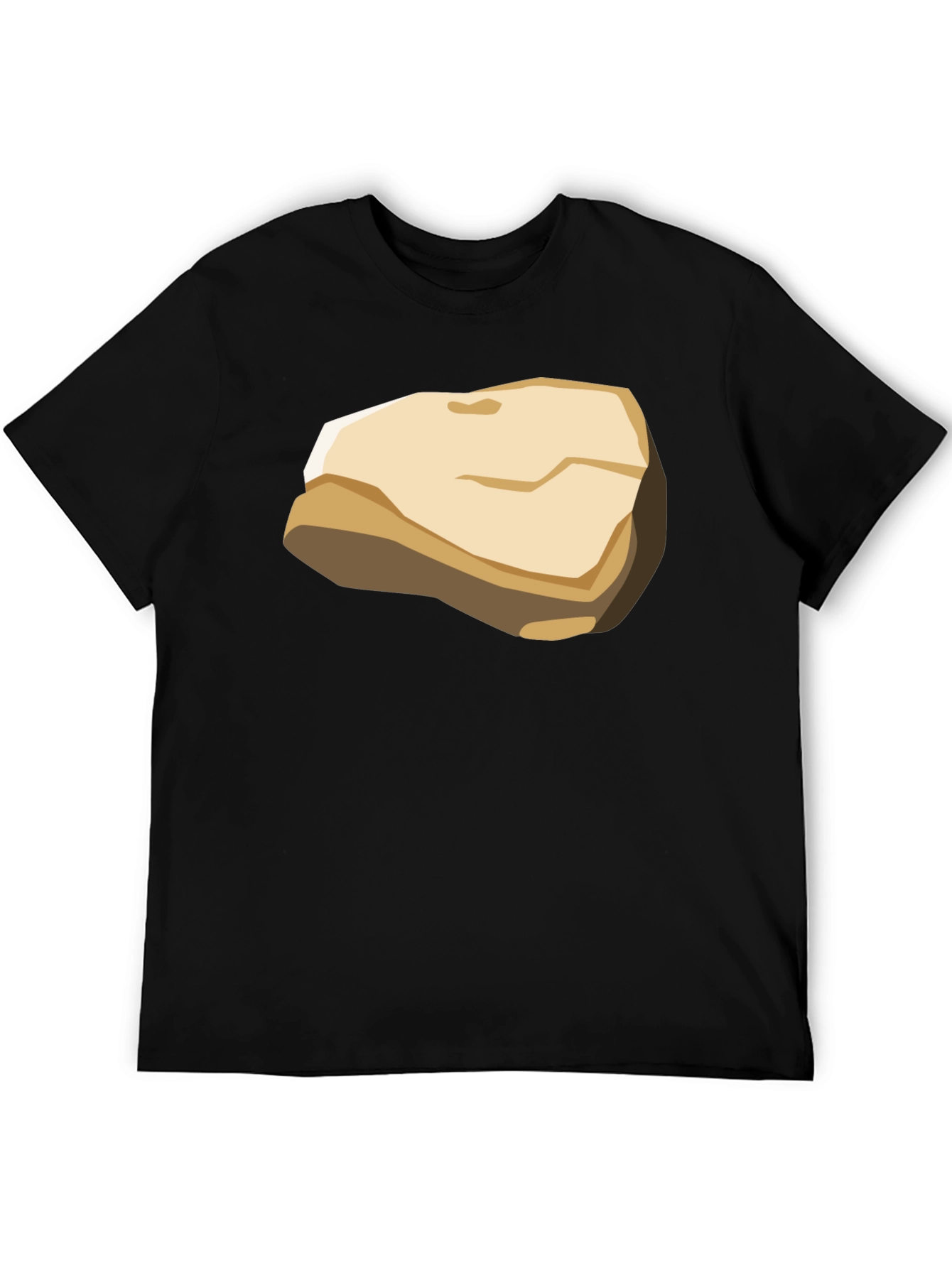 Cartoon Rock Graphic T-Shirt