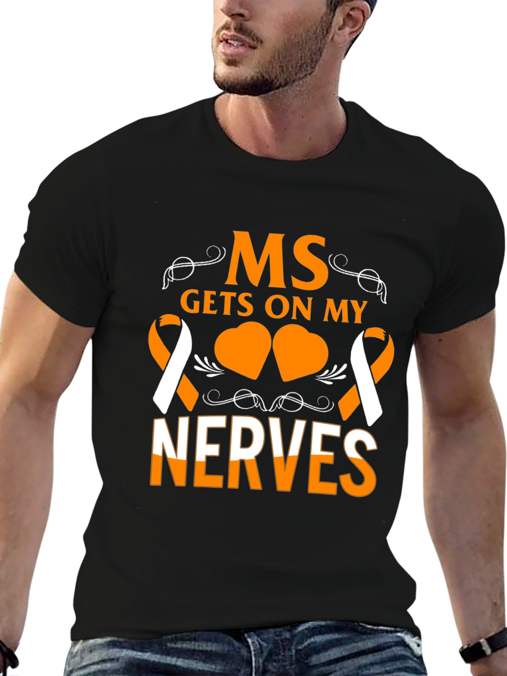 MS Gets On My Nerves Awareness T-Shirt