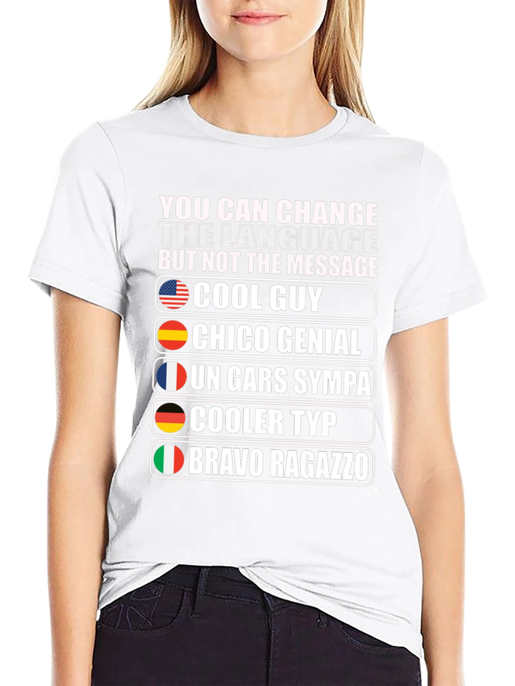 Cool Guy Multilingual T-Shirt