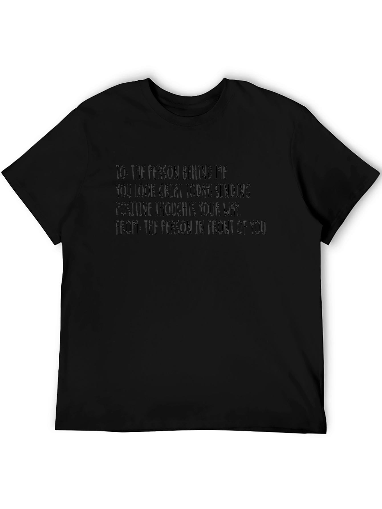 Positive Vibes Graphic T-Shirt - Black