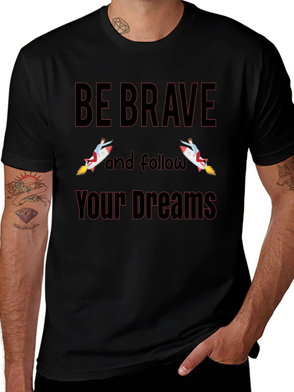 Be Brave T-Shirt - Motivational Graphic Tee