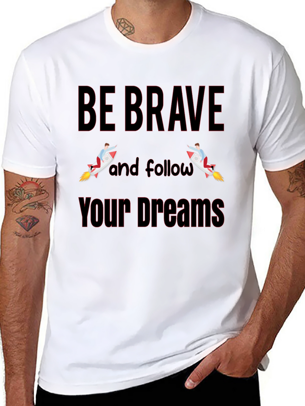 Be Brave T-Shirt - Motivational Graphic Tee