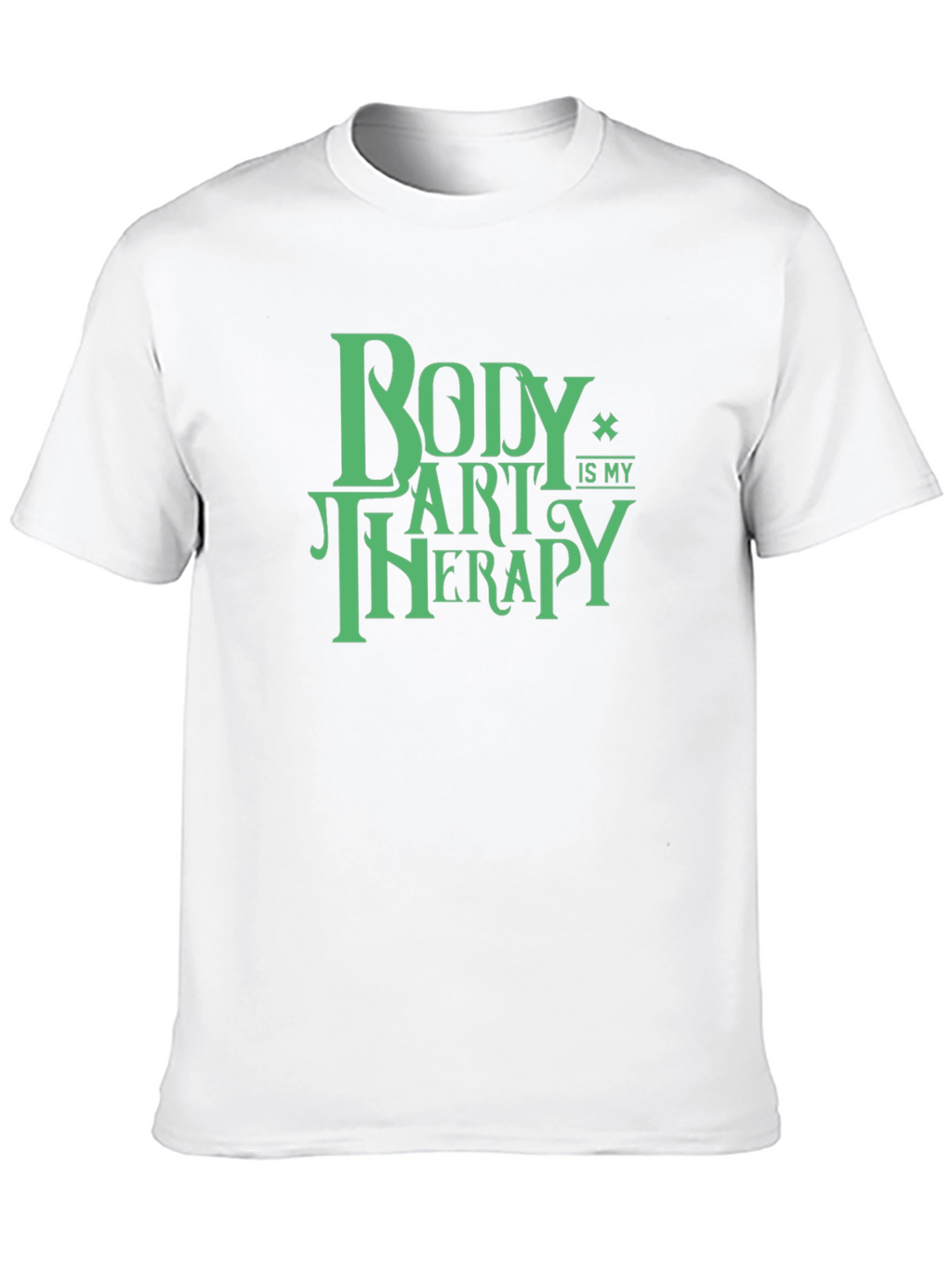 Body Art Therapy T-Shirt - Black Cotton Graphic Tee