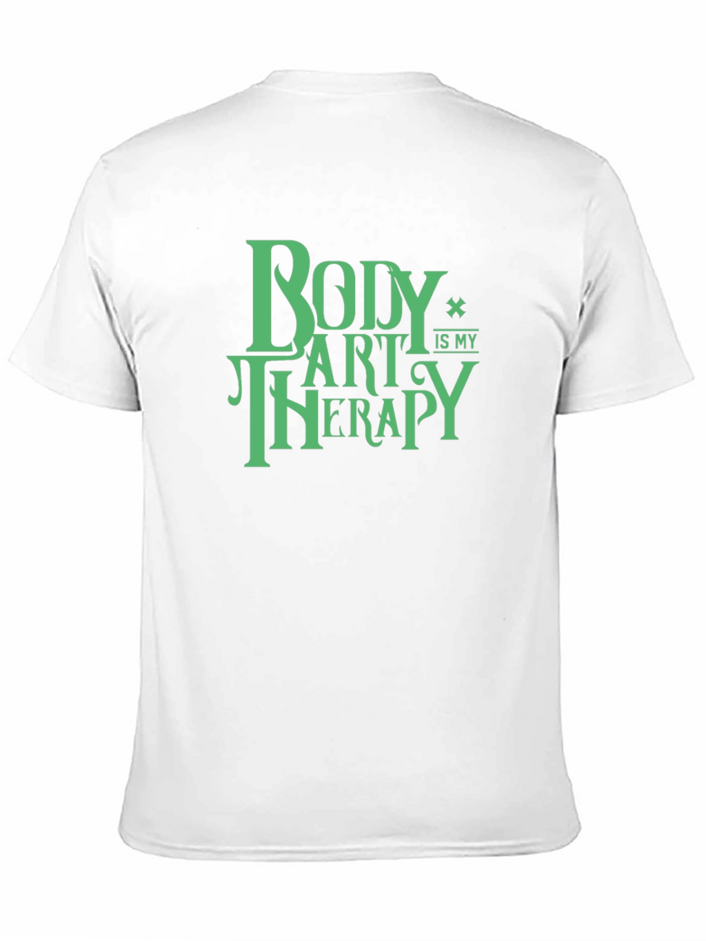 Body Art Therapy T-Shirt - Black Cotton Graphic Tee