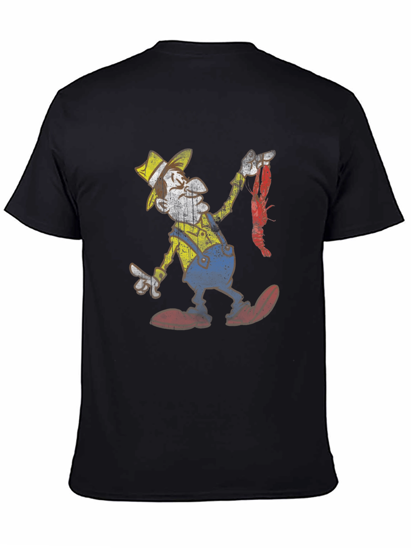Cajun Cartoon Graphic Tee -  Crawfish Boil T-Shirt